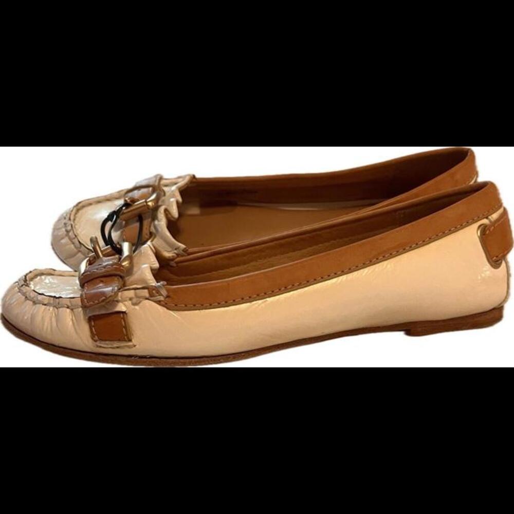 Coach Style F2070 Women’s Size 5.5B FELIX Buckle Flats Shoes - Picture 2 of 6